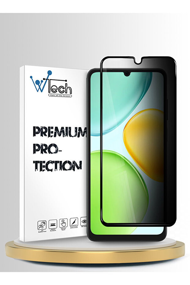Honor X6d 5G 2026 Premium E2E Series Privacy Full Cover Tempered Glass Clear/Black