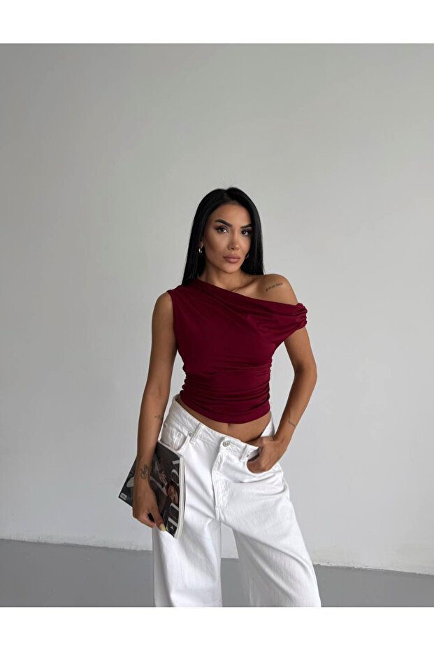Shoulder Detail Sandy Blouse