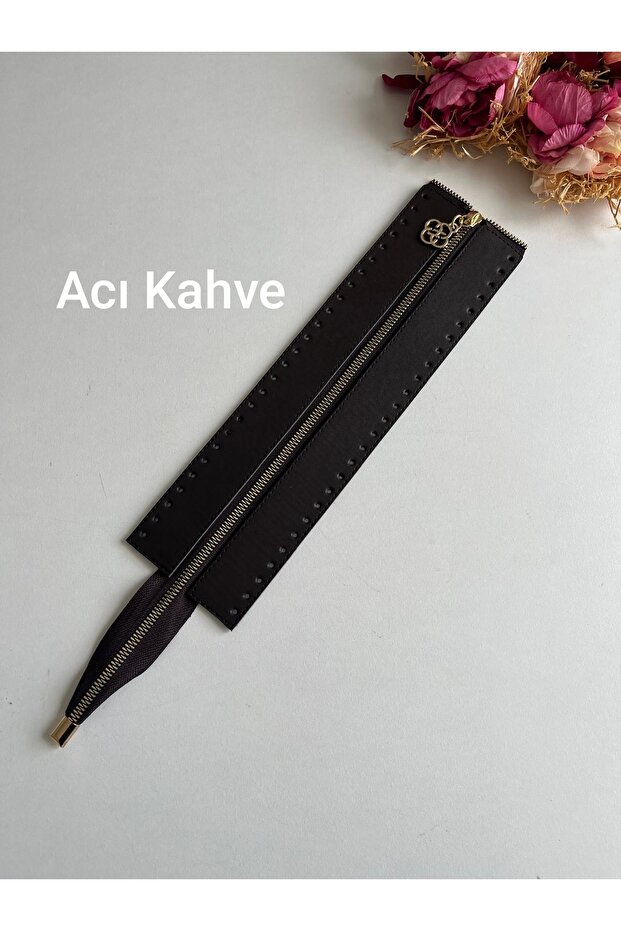 Faux Leather Zipper for Knitted Bags