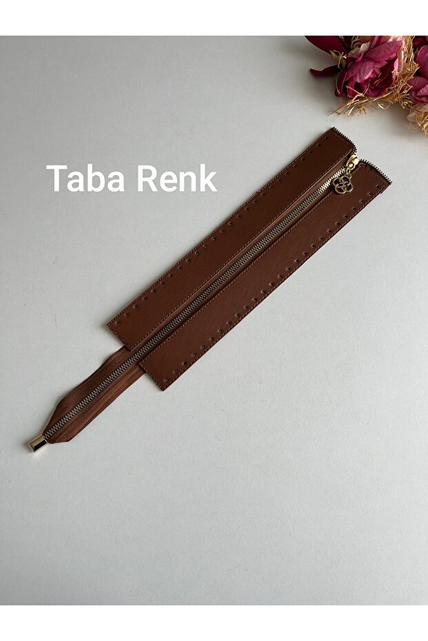 Faux Leather Zipper for Knitted Bags