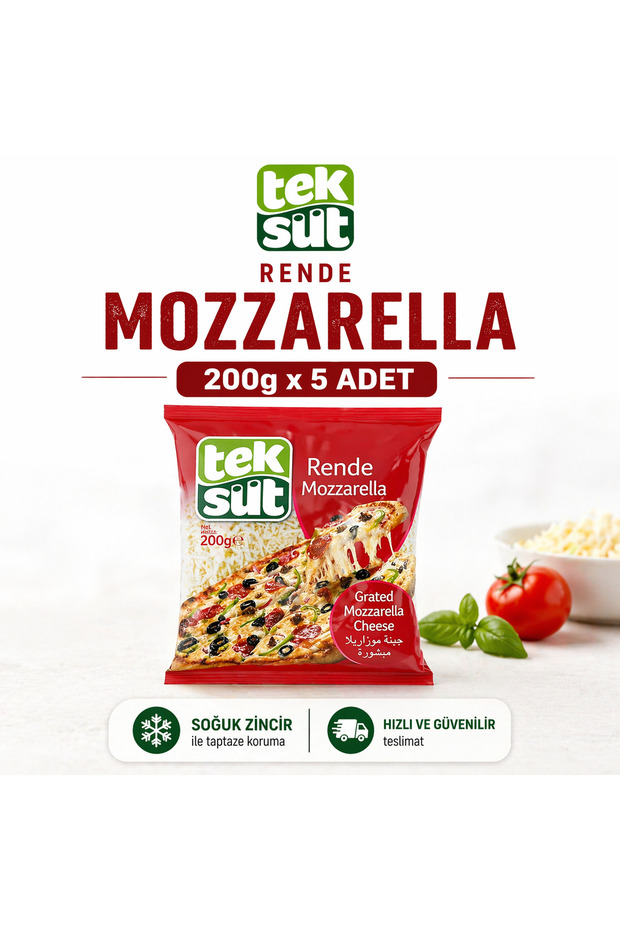Rende Mozzarella 200 gr x 5 adet