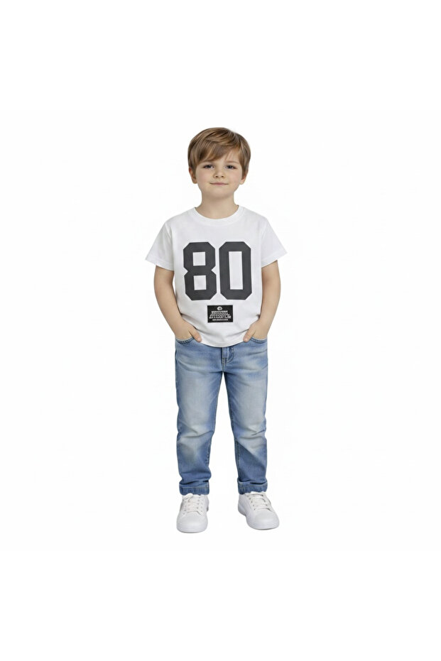 3-8 Years Old Boy's 95% Cotton T-Shirt