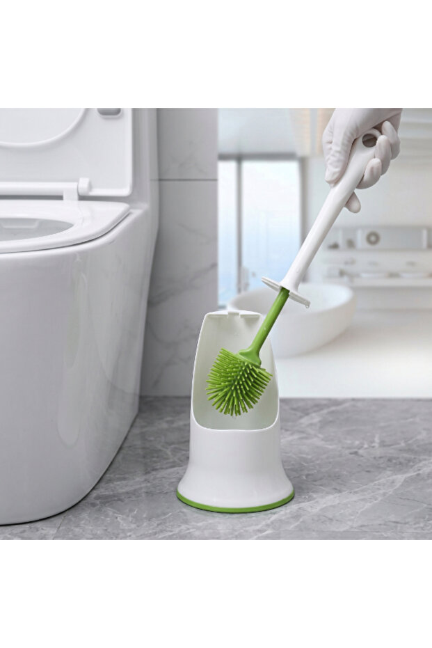 Ergonomic Silicone Toilet Brush