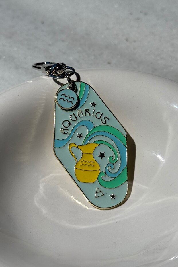 Aquarius Imported Design Keychain & Bag Accessory - 2