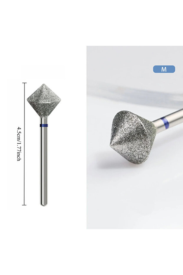 DB-32-M-1Pcs 1/5/10Pcs C Radians Diamond Nail Drill Bit Nail Edge Trimming Tool Diamond Sand polishi