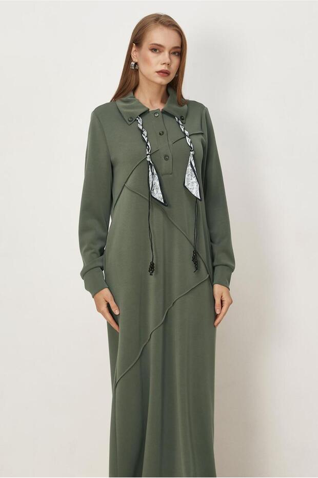 Fular Detailled Track Suit Dress 46476
