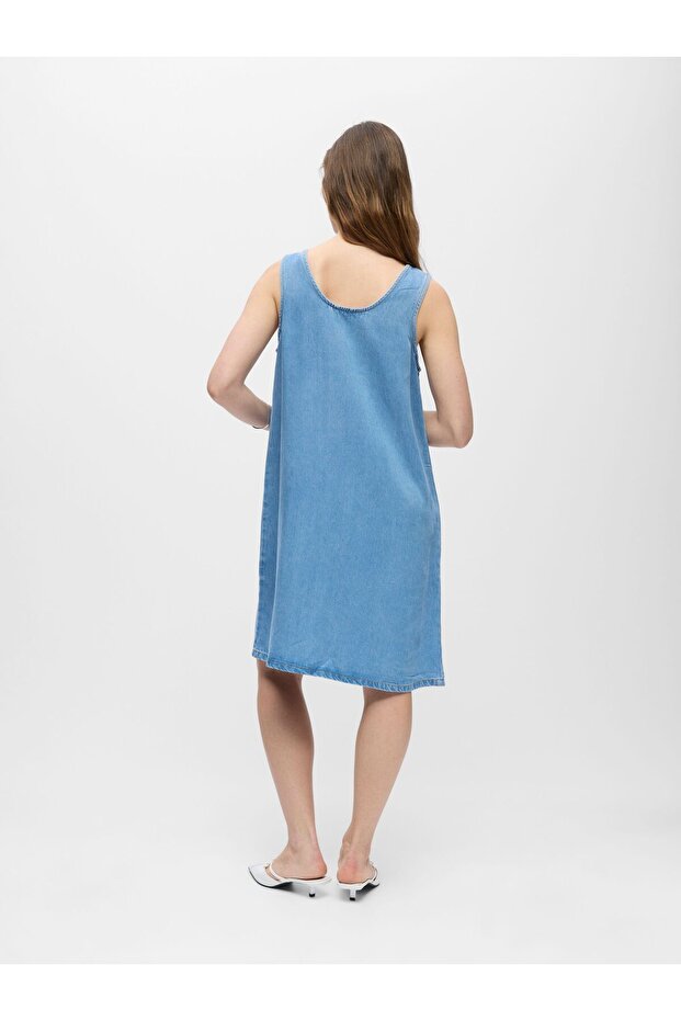 Rochie midi fără mâneci - 3