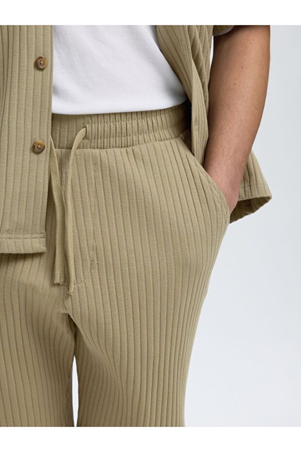 Shorts Gerippte Relaxed Fit - 5
