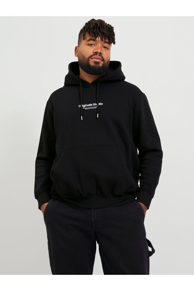 Kapuzenpullover Plus Size Gedruckt Kapuzenpullover - 1