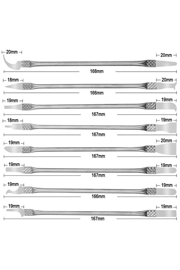 8pcs 8Pcs Ultra Thin IC Chip CPU Blade Knife Motherboard Maintenance UV Glue Cleaner Remover Phone D