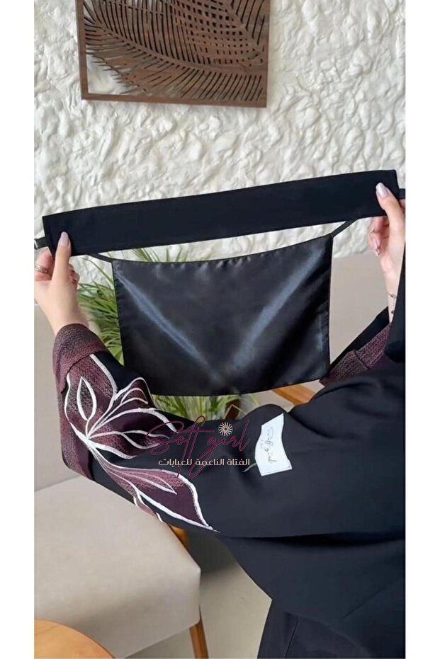 Number-3-3-Pleated Silk Scarf with Clips - 4