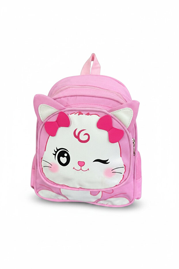 Girl's Anime Cat Figured Backpack School Bag