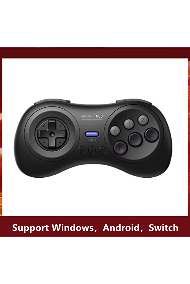 وحدة تحكم بلوتوث 8Bitdo M30 للألعاب متوافقة مع نينتندو سويتش وكمبيوتر ويندوز وستيم