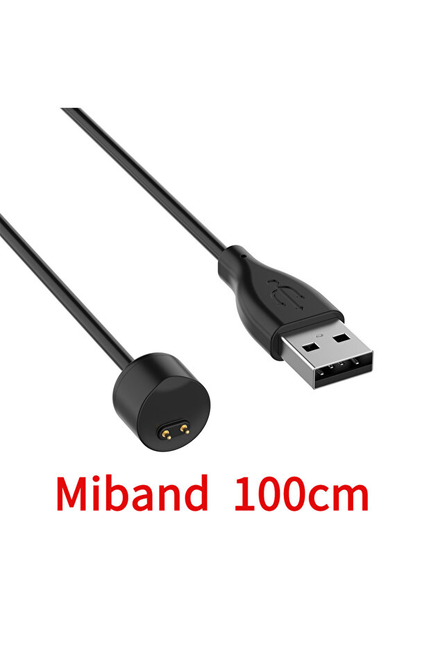 كابل شحن Miband 5 6 7 بطول 100 سم مناسب لـ Mi Band 7 (غير متوافق مع 7pro)/6/5 USB sma