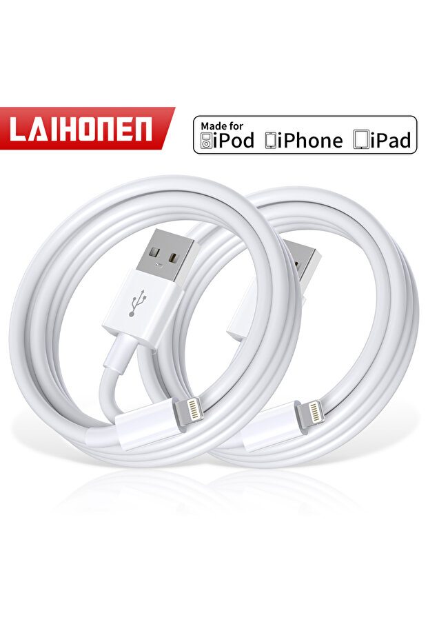 كابل شحن سريع PD بطول 1 متر (قطعتان) لهواتف آيفون 14 و11 و13 و12 برو ماكس بلس وXS وXR، كابل USB للبيانات