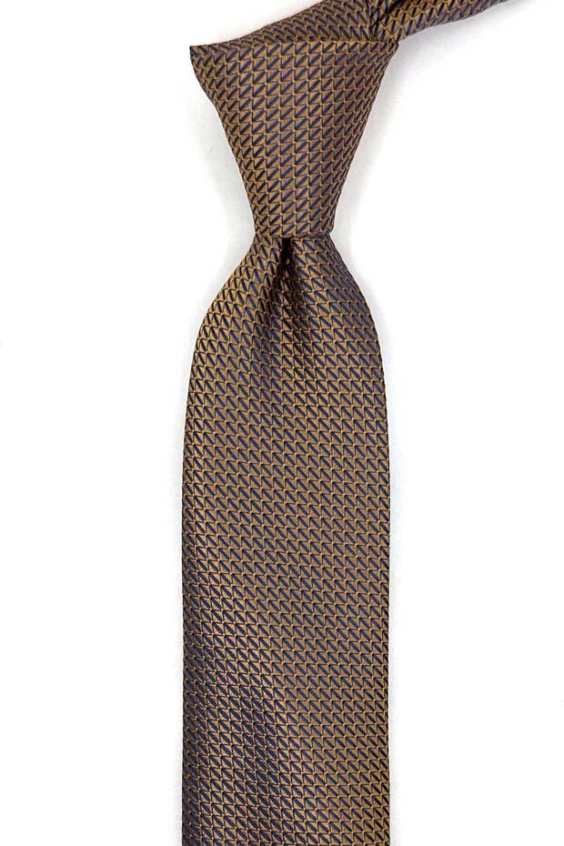 Safran Dot Pattern Slim Tie Sk8077 - 1