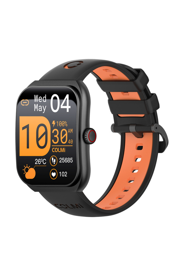 ColMi black New COLMI P86 1.93" AMOLED Smartwatch Men Health Manager Bluetooth Call IP68 Waterproof
