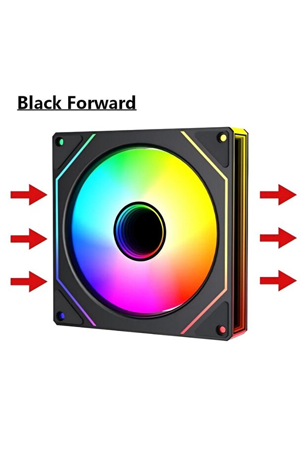 A-RGB Other Forward BK 1PCS LDP Power Train PRISM 7 pro 120MM ARGB/PWM H-line Case Cooling Fan - Qui