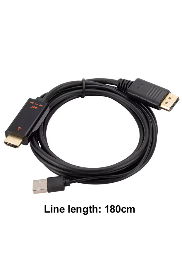 DP Male HDMI-Compatible to DisplayPort Cable 4K@60Hz 2K@120Hz HDMI-Compatible Source to DP Display M