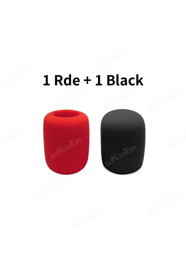 1 Red 1 Black 2-Pack Mic Foam Cover Compatible with JBL PartyBox Wireless Mic Microphones Windscreen