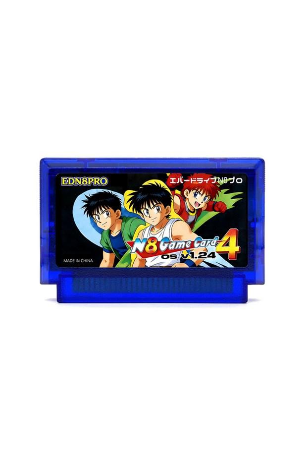 Blue ED-N8PRO 2000 in 1 OSV 1.24 FC Game Cartridge 8 Bit Flash Card with 4G TF Card for NES Famicom