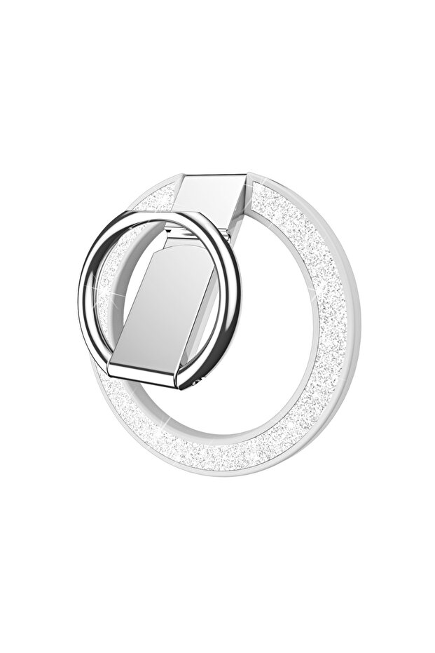 Silver For Magnetic Finger Clasp 3 Sections Shimmering Powder Simplicity Suction 1Pcs Ultra Light An