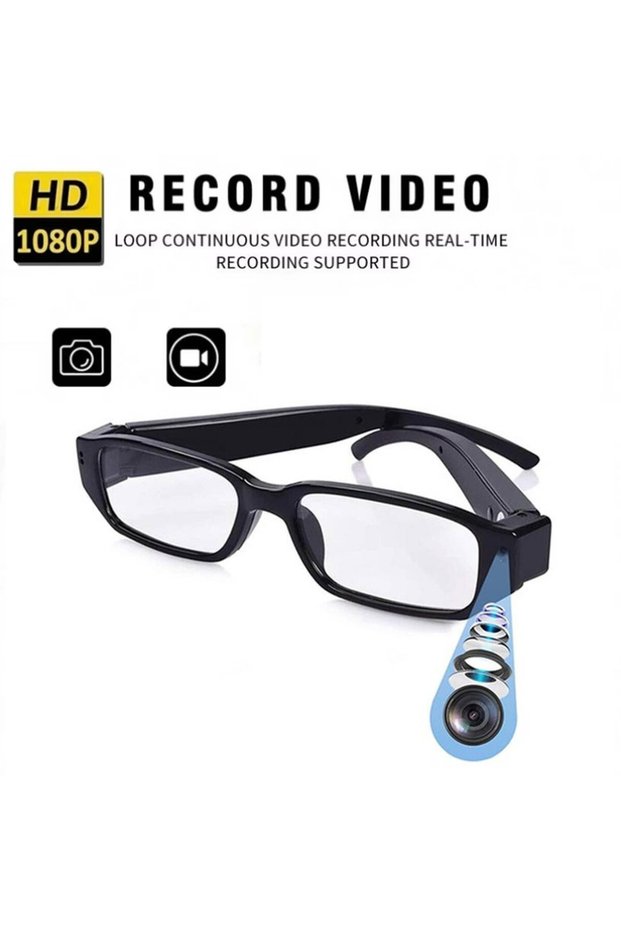 SM13A 1080P HD Wearable Glasses Portable Outdoor Sports Eye Glasses for Cycling Climbing Riding and
