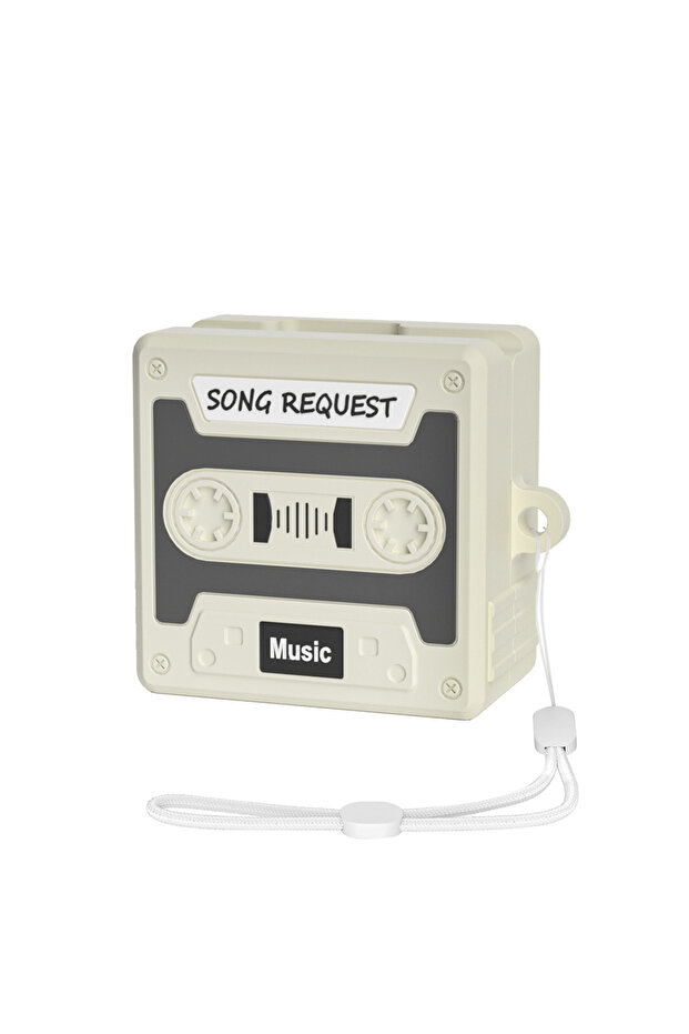 For Buds4 4Pro Gray Retro Keychain Case For Buds 4/4 Pro Retro Liquid Silicone Headphone Cover For