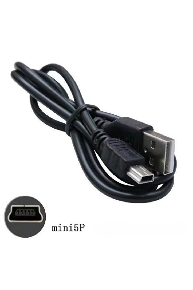 كابل شحن وبيانات USB صغير بطول 1.5 متر، 5 سنون، V3، من 5 سنون إلى USB على شكل حرف T، للكاميرات الرقمية، USB عام