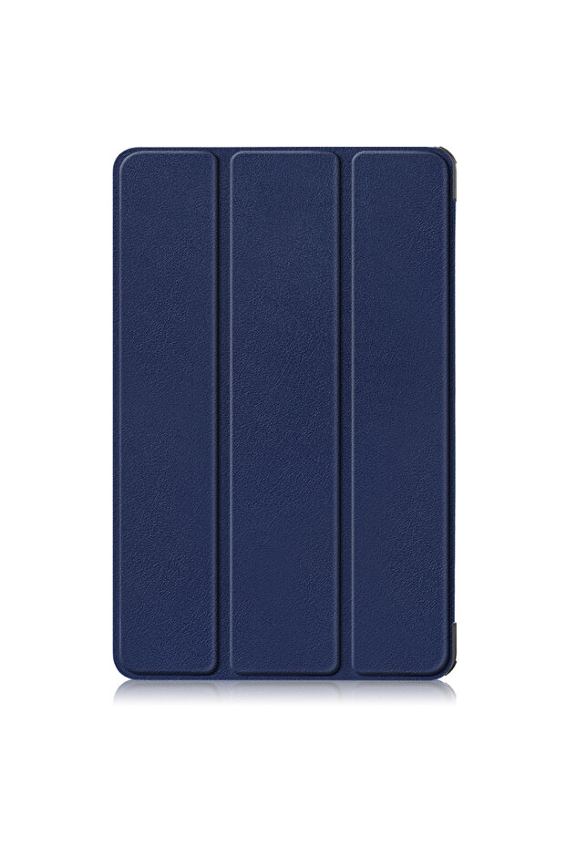 حافظة تابلت زرقاء لجهاز Poco Pad X1/7، غطاء حماية من الجلد الصناعي مقاوم للصدمات
