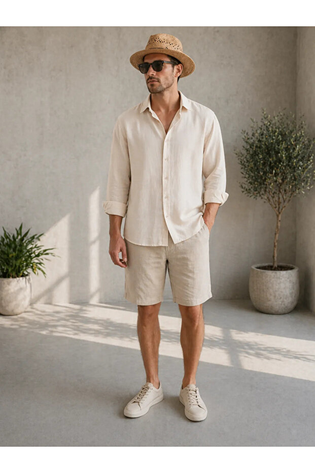Oversize Cotton Cream Shirt