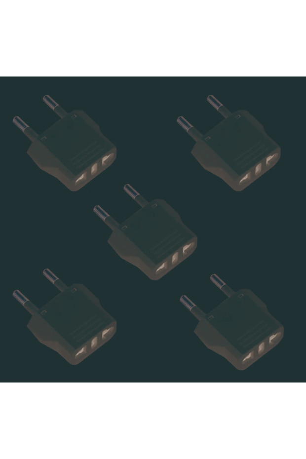 4.8MM 5pc White 1-50pcs EU plug adapter CN AU JP us to EU plug adaptor travel adapter electric KR eu