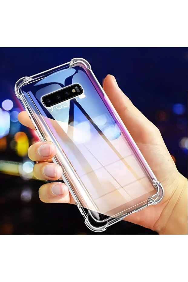 Galaxy S10e Transparent Transparent TPU Shockproof Protection Phone Case for S10+ / S10 / S10e - C