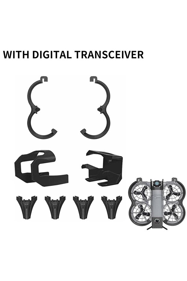 Black For DJI NEO2 Propeller Protection Kit: Anti-Collision Rings Protective Propeller Blades From I
