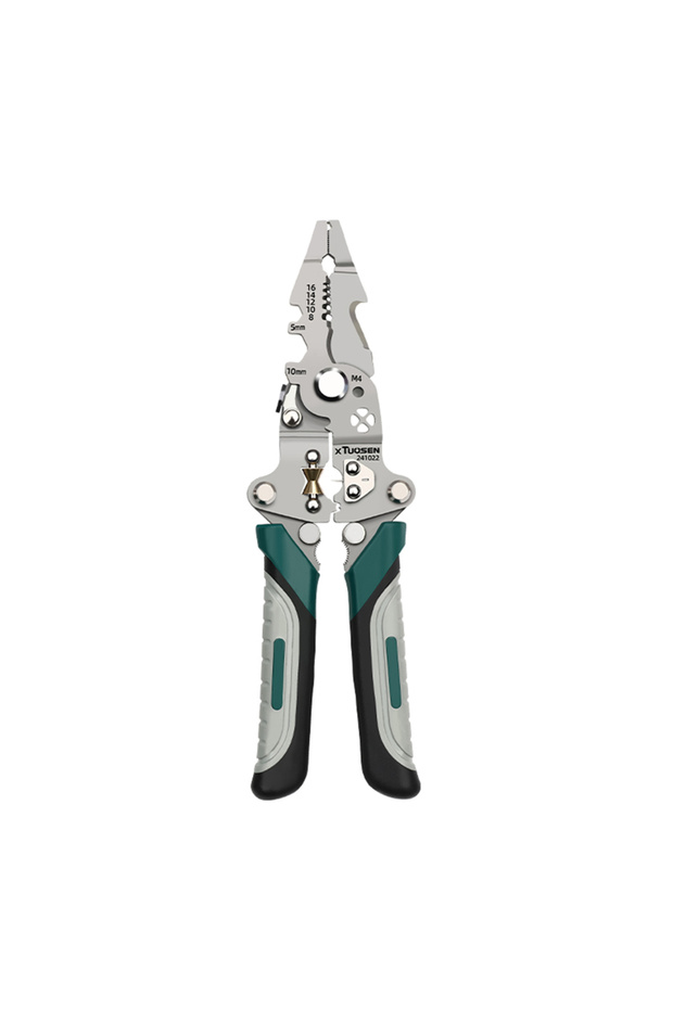 1pc 1pc Functional Wire Stripping Pliers Folding Cutter Wrench Line Separation Tool Set 205mm Lightw
