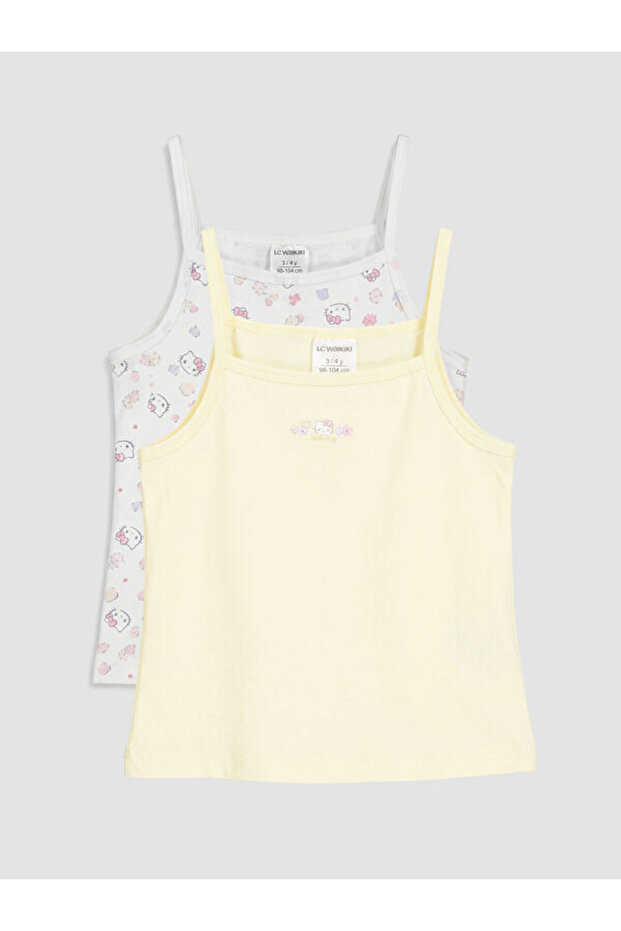 Shining Choices by Shining Store Hello Kitty Printed String Straps Girls' Undershirt 2-Pack