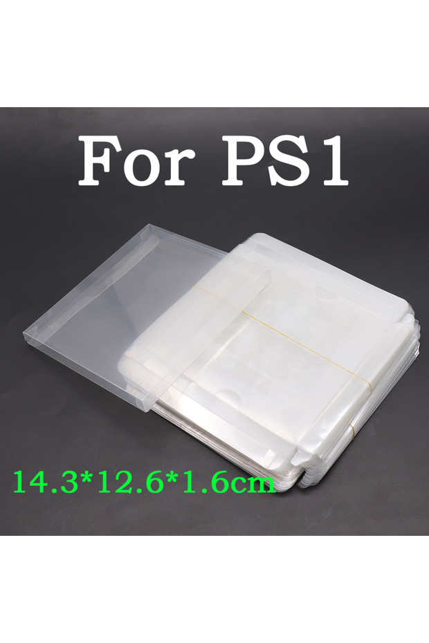 10pcs For PS1 2-10pcs transparent plastic PET game box FOR N64 GB GBA GBC SNES NES switch suitable f