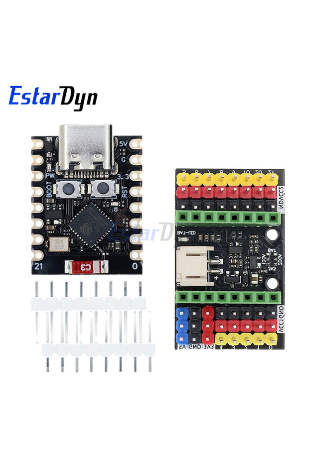 لوحة تطوير C3 مع وحدة ESP32-C3/SuperMini قابلة للتوسيع - وحدة واي فاي وبلوتوث للإنترنت الأشياء، وحدة لاسلكية فائقة الصغر