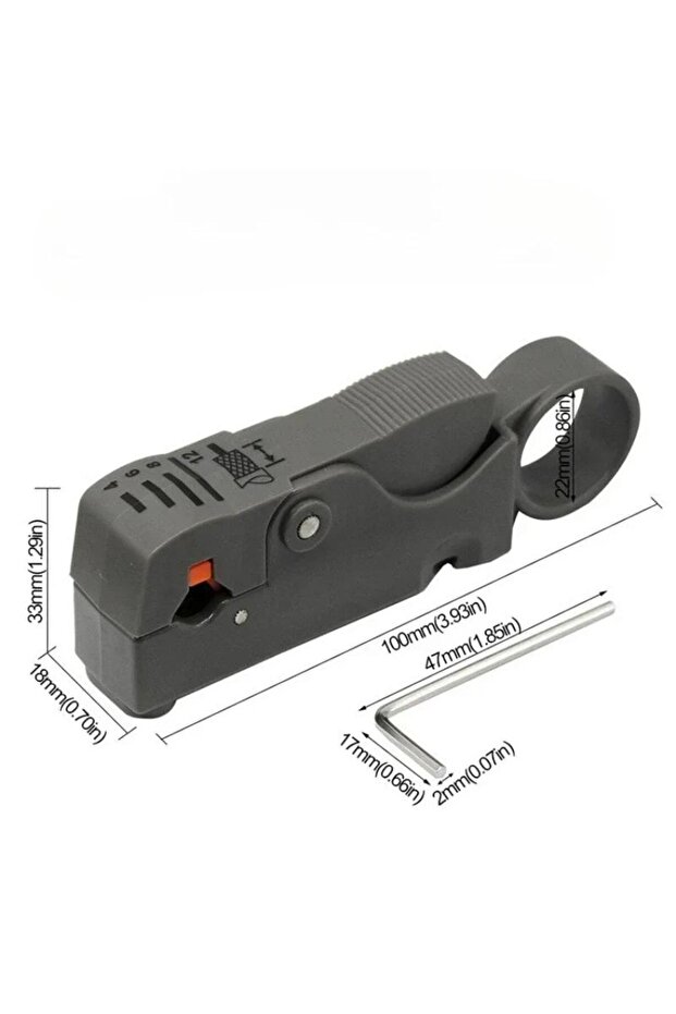 Gray Automatic Stripping Pliers Wire Stripper Wire Coaxial Cable Cutter Tools Cable Stripper Pliers