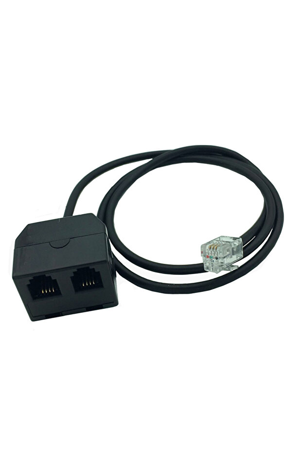 As Photo RJ9 4P4C Cable Converter Y Splitter Telephone Earphone Wire Adapter for Phone Headset Hands
