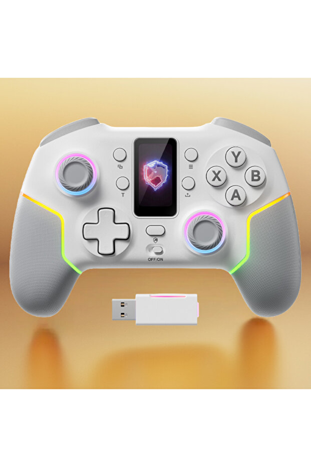 وحدة تحكم ألعاب ذكية بيضاء من ECHTPower لجهاز Switch2/PC Phantom - 1