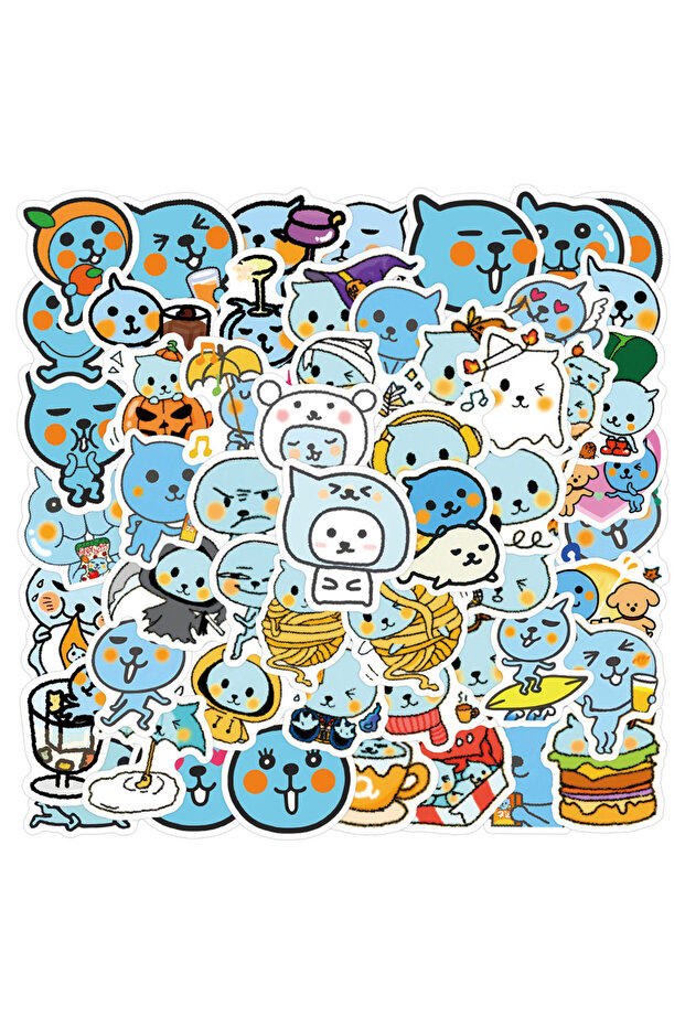 MULTICOLOR 105PCS Kawai Qoo Stickers Cute Queer Qoo Decals For Phone Laptop Suitcase Notebook Skateb