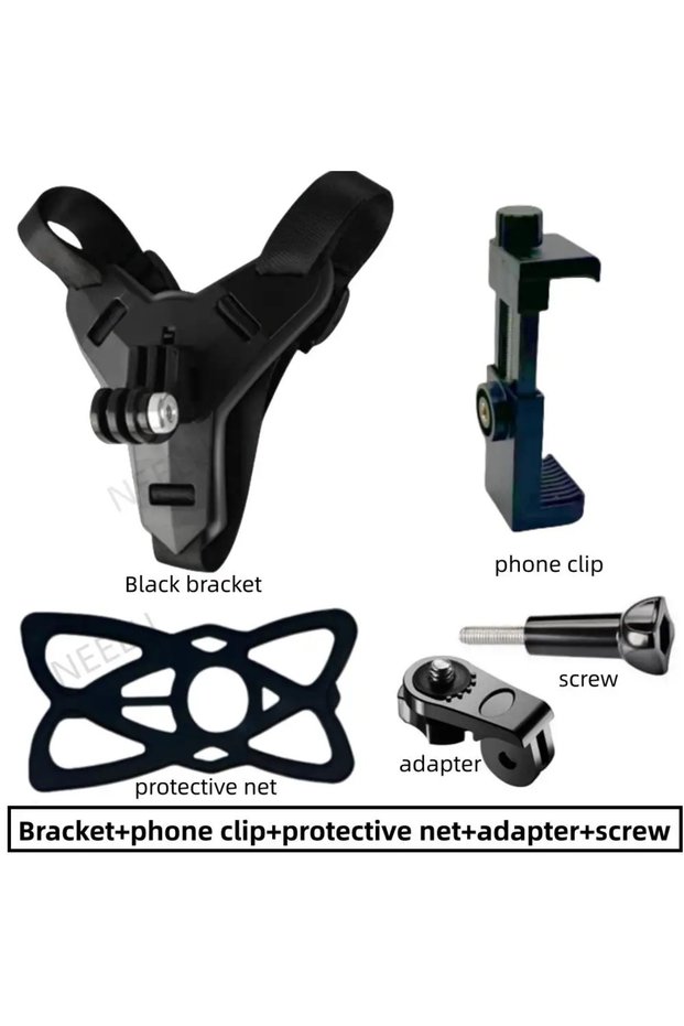 Universal XB-N1H Motorcycle Helmet Phone Stand Mount Holder For GoPro Hero 13 12 9 8 7 Action Sports