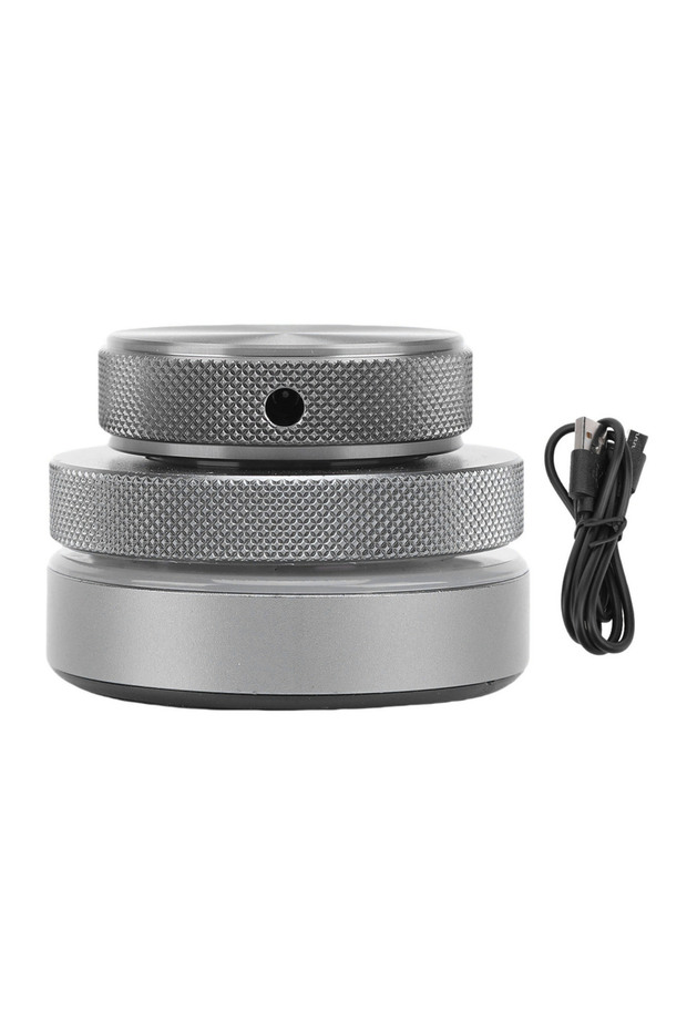 Grey Volume Control Knob 2.4G Bluetooth USB C Wired Multimedia Controller Knob with RGB Light for Ph