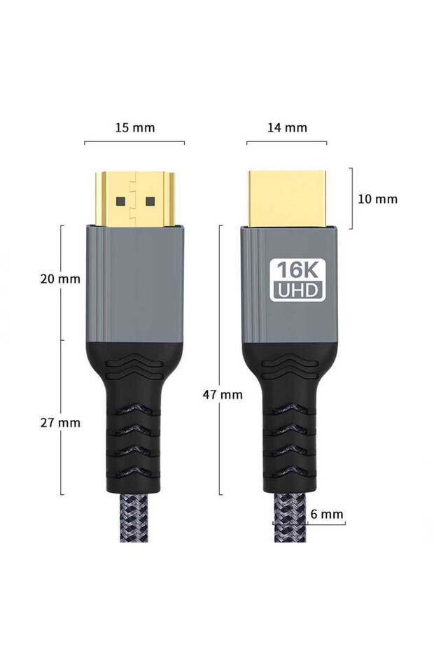 0.5m 16k HDMI 16K HDMI 2.2 Cable HDMI-Compatible Cable 16K@30Hz/60Hz 8K@120Hz 4K@240Hz HDR HDCP 96Gb