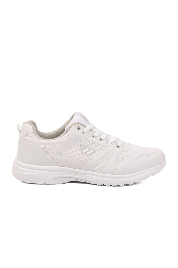 White Textile Lightweight Men's Sports Shoes 020 (Large Size) m