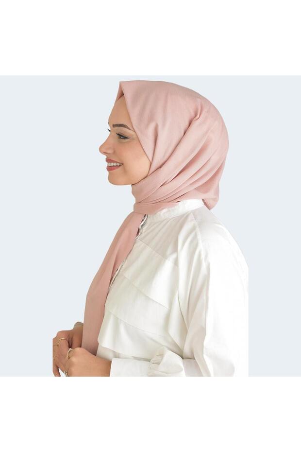 شال حجاب خفيف الوزن وناعم مقاوم للتجاعيد 70x195 سم - صنع في تركيا