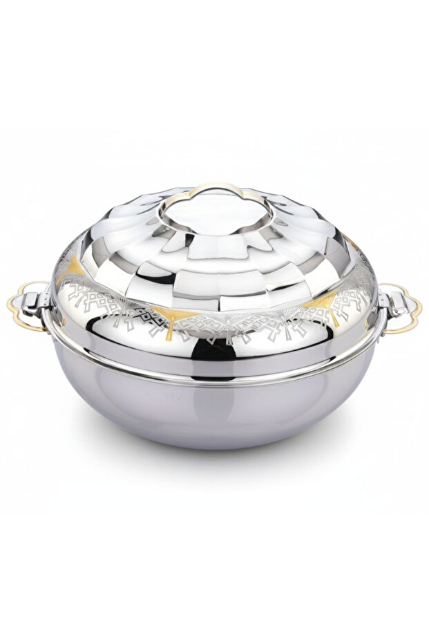 Safa Stainless Steel Hotpot 5000ML | GOLD FINISH