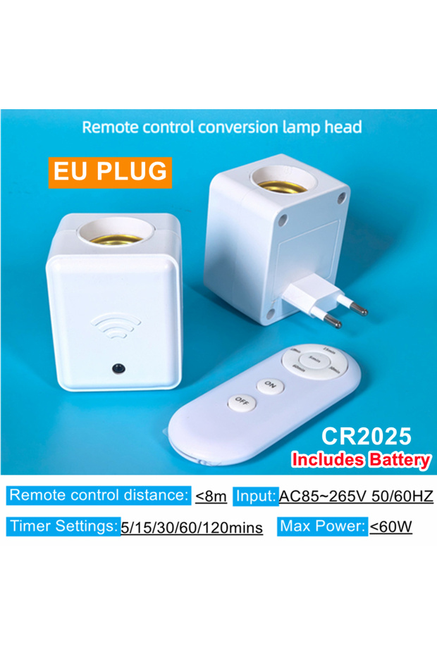 مفتاح إضاءة LED بمستشعر حركة PIR للتحكم عن بعد E27، قاعدة مصباح بقابس أوروبي/أمريكي AC85-265V، استشعار حركة الإنسان