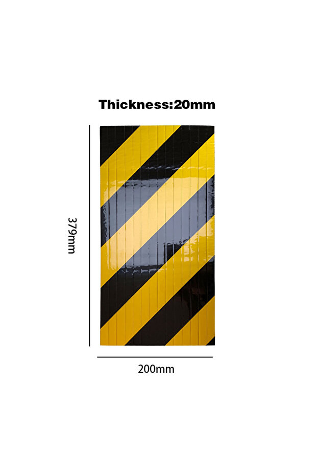 Yellow Black 1pcs Car Foam Warning Signs Bumper Cylinder Garage Wall Protector Foam Edge Corner Cars